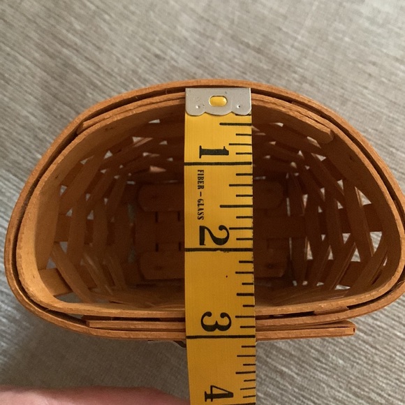 Longaberger 1999 Small Basket, 3” x 3 1/2” - Picture 8 of 9